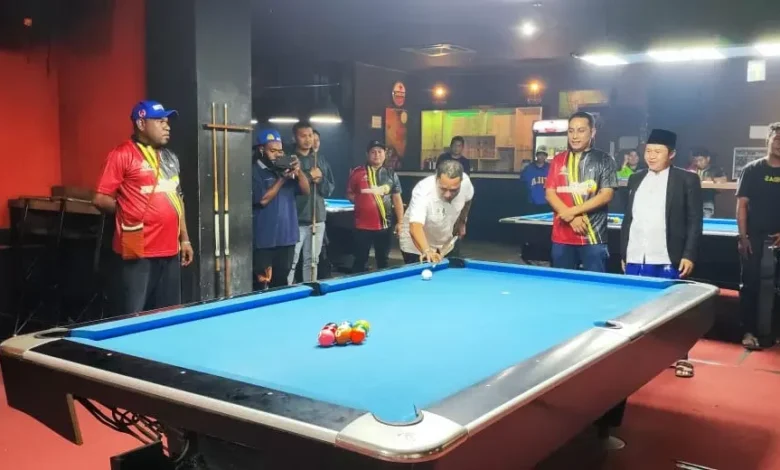 Turnamen 9 Ball Open MDF Trengginas 90 se-Papua Resmi Dimulai, Perebutkan Hadiah Utama Rp53 Juta