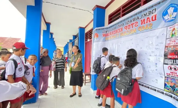 MPLS di SMP Negeri 11 Mimika, Papua, Canangkan Gerakan Anti-Bullying