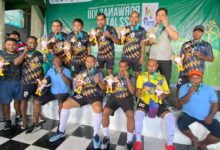 Tim PWI Papua Raih Medali Emas di Cabang Olahraga Lari dan Futsal