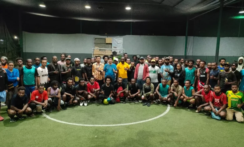 Ratusan Tim Meriahkan Pertandingan Futsal Persahabatan Antar Relawan JBR di Kota Jayapura